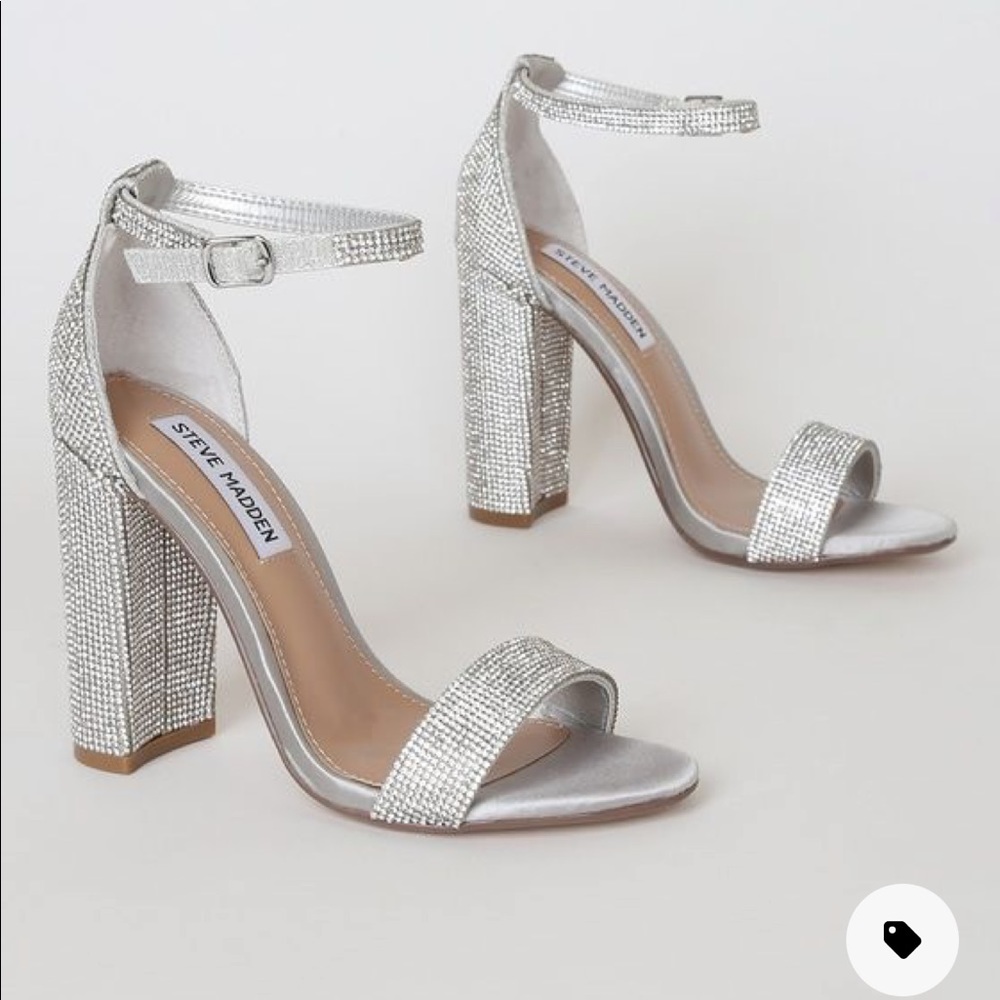 Steve Madden size 10 Sparkle rhinestone heels